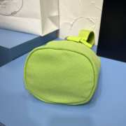 Prada canvas shoulder bag in green 21x15x15cm - 6