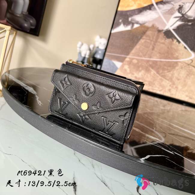 Louis Vuitton card holder recto verso in black M69421 - 1