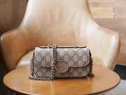  Gucci Petite GG Super Mini Bag Beige and Ebony GG Supreme Canvas - 6