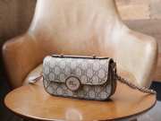  Gucci Petite GG Super Mini Bag Beige and Ebony GG Supreme Canvas - 3