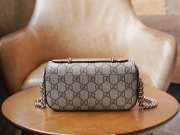  Gucci Petite GG Super Mini Bag Beige and Ebony GG Supreme Canvas - 2