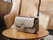 Gucci Petite GG Super Bag Beige and Ebony GG Supreme Canvas - 2