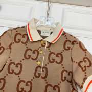 Gucci baby doll with logo GG dress for baby girls - 6