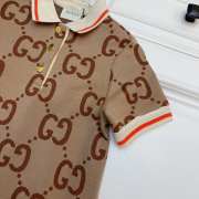 Gucci baby doll with logo GG dress for baby girls - 5