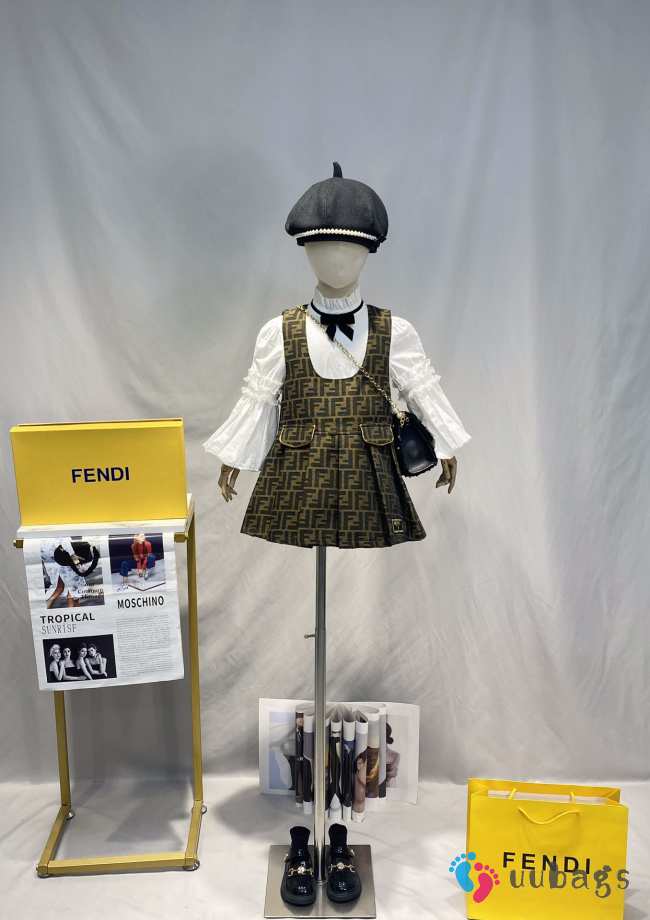 Fendi set shirt and camisole skirt for kids - 1