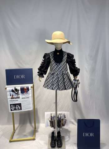 Dior set shirt and camisole skirt for kids