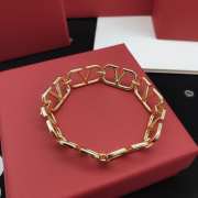 Valentino V logo gold bracelet  - 2