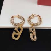 Valentino Garavani VLogo crystal-embellished hoop earrings - 4