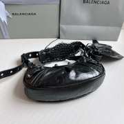 Balenciaga Le Cagole Croc-embossed Leather Bag In Balck 26x16x10cm - 6