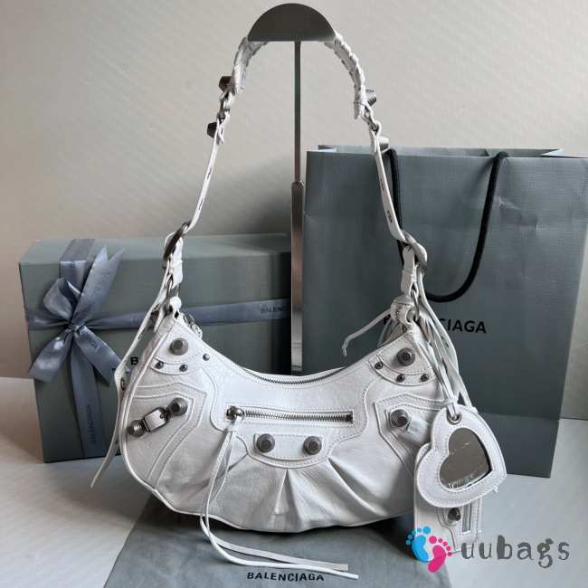 Balenciaga Full White Le Cagole with silver bucklet 33x16x8cm - 1