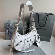 Balenciaga Full White Le Cagole with silver bucklet 33x16x8cm - 6