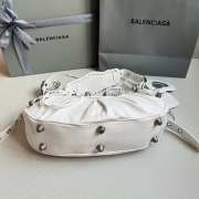 Balenciaga Full White Le Cagole with silver bucklet 33x16x8cm - 4