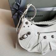 Balenciaga Full White Le Cagole with silver bucklet 33x16x8cm - 3