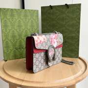 Gucci Dionysus Beige/Pink GG Blooms Coated Canvas Mini Bag 19x15x5cm - 5