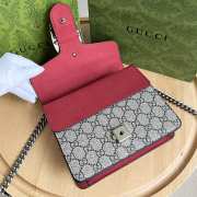 Gucci Dionysus Beige/Pink GG Blooms Coated Canvas Mini Bag 19x15x5cm - 6