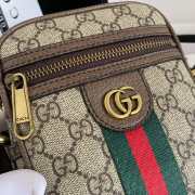 Gucci ophidia in GG supreme canvas bag 14x17.5x6cm - 5