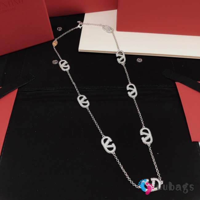 Valentino VLogo Silver Necklace - 1