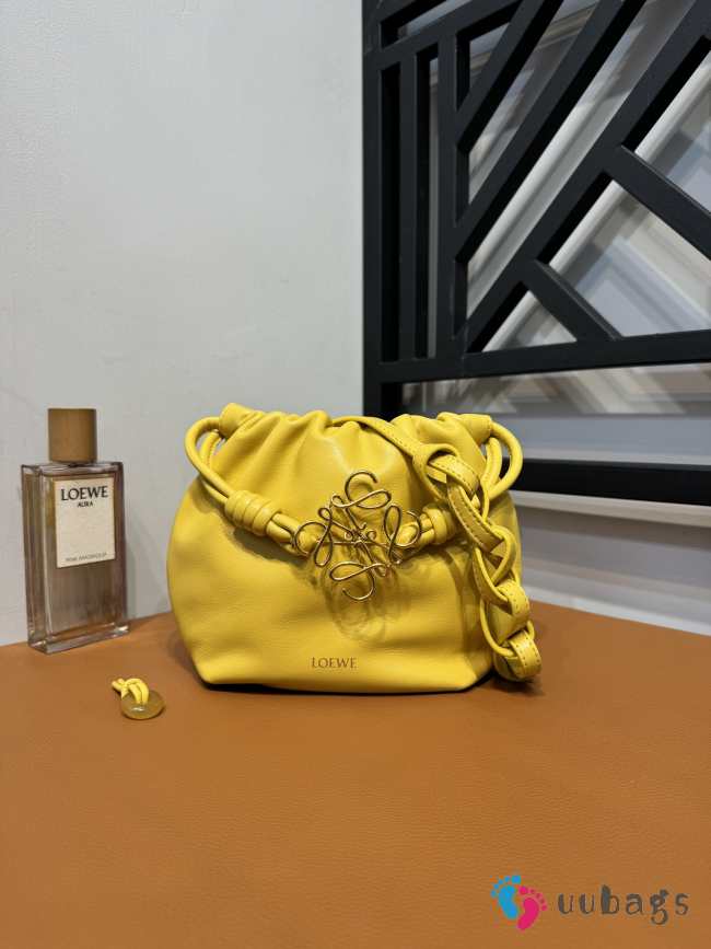 Loewe Flamenco Purse Mini Bag In Yellow 23x5.5x17cm - 1