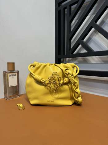 Loewe Flamenco Purse Mini Bag In Yellow 23x5.5x17cm