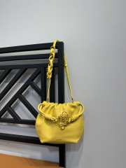 Loewe Flamenco Purse Mini Bag In Yellow 23x5.5x17cm - 4