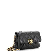 Chanel Coco Love Heart Flap Bag Quilted Lambskin 20x6x13.5cm - 3