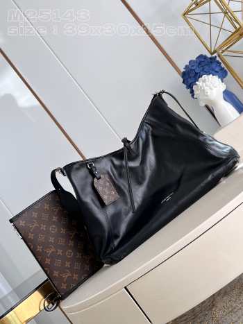 Louis Vuitton M25143 Pre-Order Now CarryAll Dark MM Bag 39x30x15cm