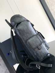 Dior Large Hit The Road Backpack Black CD Diamond Canvas 43x51x20cm - 6