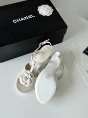 Chanel high heel sandal in white 7cm - 2