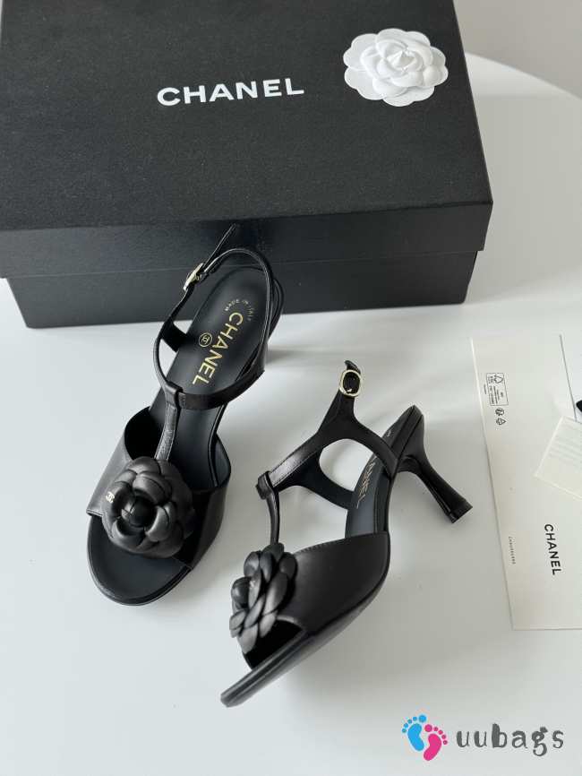 Chanel high heel sandal in black 7cm - 1