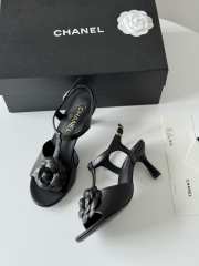 Chanel high heel sandal in black 7cm - 1