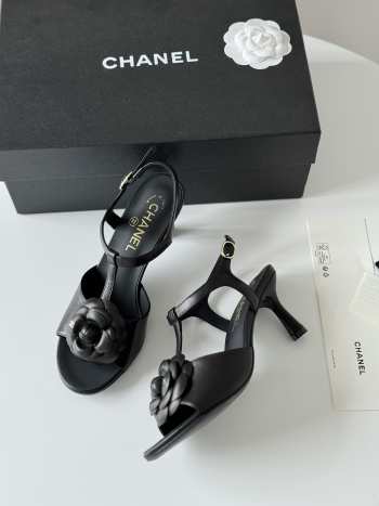 Chanel high heel sandal in black 7cm