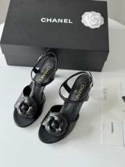 Chanel high heel sandal in black 7cm - 4