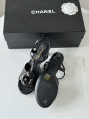 Chanel high heel sandal in black 7cm - 5