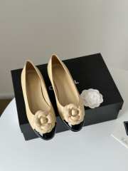 Chanel Ballet Flats Shoes Camelia In Beige 1.5cm - 1