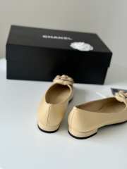 Chanel Ballet Flats Shoes Camelia In Beige 1.5cm - 4