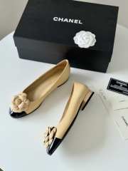 Chanel Ballet Flats Shoes Camelia In Beige 1.5cm - 2