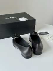 Chanel Ballet Flats Shoes Camelia Black 1.5cm - 3