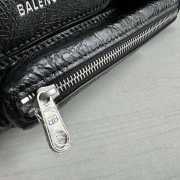 Balenciaga Superbusy XS Sling Bag in black Arena lambskin, aged-silver hardware - 6