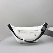 Balenciaga Superbusy Beltpack in white Arena lambskin, aged-silver hardware 39.9x17.8x9.9cm - 2