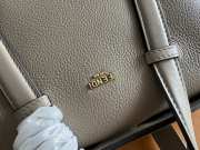 Fendi Boston 365 dove grey leather bag 25.5x17.5x27.5cm - 2