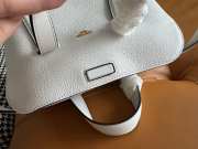 Fendi Boston 365 white leather bag 25.5x17.5x27.5cm - 4