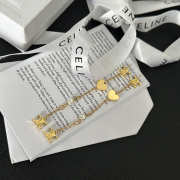 Celine gold long earrings - 5