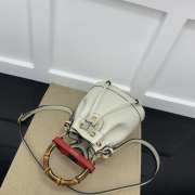 Gucci Diana mini bucket bag white 19x30.5x6cm - 5