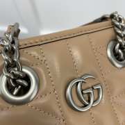 Gucci GG Marmont Matelassé Mini Bag Beige 16x19x7cm - 5