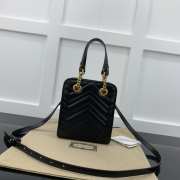 Gucci GG Marmont Matelassé Mini Bag Black 16x19x7cm - 6