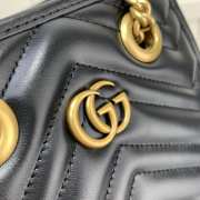 Gucci GG Marmont Matelassé Mini Bag Black 16x19x7cm - 2