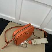 Gucci GG Quilted Zip-Up Crossbody Orange Bag 21.5x17x7.5cm - 5