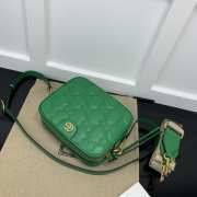 Gucci GG Quilted Zip-Up Crossbody Green Bag 21.5x17x7.5cm - 6