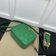 Gucci GG Quilted Zip-Up Crossbody Green Bag 21.5x17x7.5cm - 4