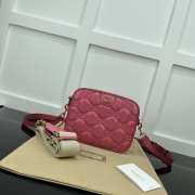 Gucci GG Quilted Zip-Up Crossbody Pink Bag 21.5x17x7.5cm - 1